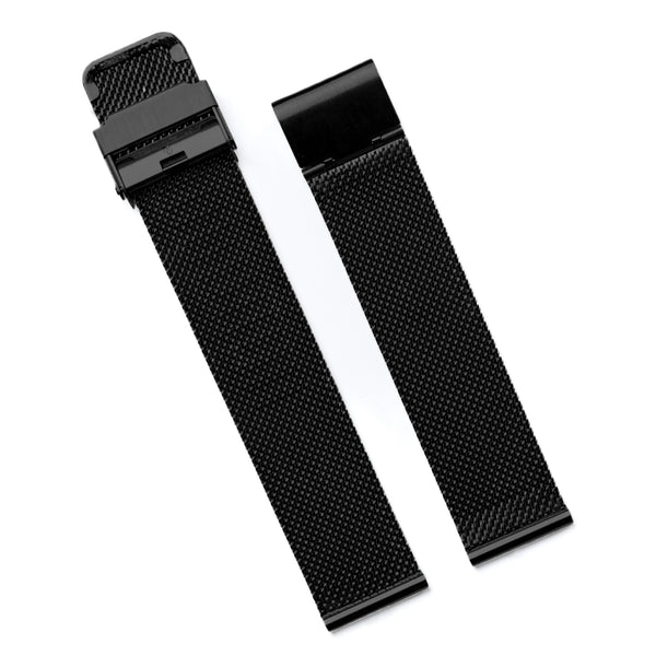 Stainless Steel Black Mesh Strap